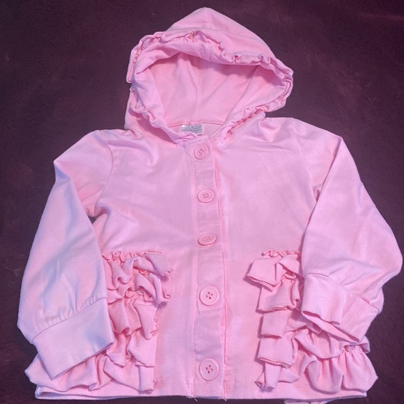 2pc Ruffle jacket/pant set - Picture 3 of 6